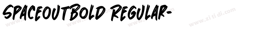 SpaceOutBold Regular字体转换